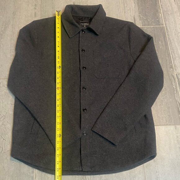 Premium Xpression Roland Faux Wool Shacket Dark Grey Size Medium - Picture 8 of 11